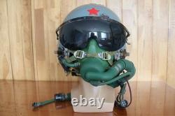 Original Chinese PLAAF Fighter Pilot Helmet, Oxygen Mask YM-9915