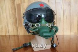 Original Chinese PLAAF Fighter Pilot Helmet, Oxygen Mask YM-9915