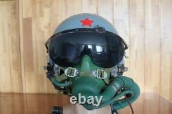Original Chinese PLAAF Fighter Pilot Helmet, Oxygen Mask YM-9915