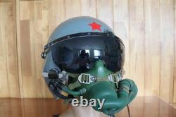 Original Chinese PLAAF Fighter Pilot Helmet, Oxygen Mask YM-9915