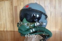 Original Chinese PLAAF Fighter Pilot Helmet, Oxygen Mask YM-9915