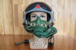 Original Chinese PLAAF Fighter Pilot Helmet, Oxygen Mask YM-9915