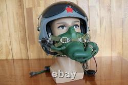 Original Chinese PLAAF Fighter Pilot Helmet, Oxygen Mask YM-9915