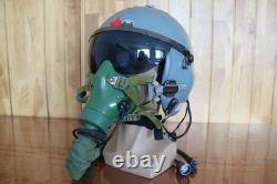 Original Chinese PLAAF Fighter Pilot Helmet, Oxygen Mask YM-9915G