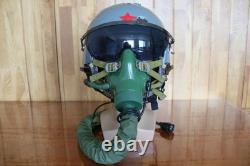 Original Chinese PLAAF Fighter Pilot Helmet, Oxygen Mask YM-9915G