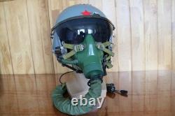 Original Chinese PLAAF Fighter Pilot Helmet, Oxygen Mask YM-9915G
