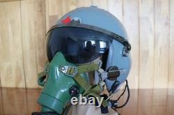 Original Chinese PLAAF Fighter Pilot Helmet, Oxygen Mask YM-9915G