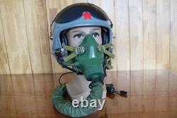 Original Chinese PLAAF Fighter Pilot Helmet, Oxygen Mask YM-9915G
