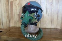 Original Fighter Pilot Flight Helmet, Oxygen Mask