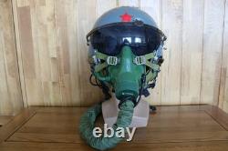Original Fighter Pilot Flight Helmet, Oxygen Mask
