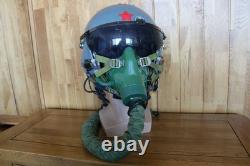 Original Fighter Pilot Flight Helmet, Oxygen Mask