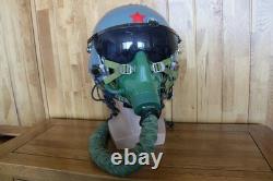 Original Fighter Pilot Flight Helmet, Oxygen Mask
