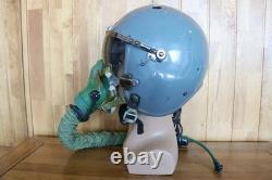 Original Fighter Pilot Flight Helmet, Oxygen Mask