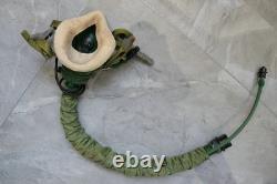 Original Fighter Pilot Flight Helmet, Oxygen Mask