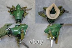 Original Fighter Pilot Flight Helmet, Oxygen Mask