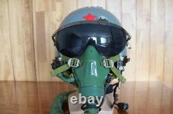 Original Fighter Pilot Flight Helmet + Oxygen Mask YM-9915G