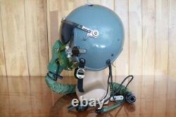 Original Fighter Pilot Flight Helmet + Oxygen Mask YM-9915G