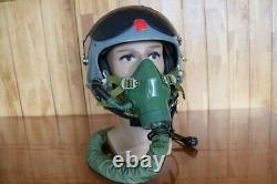 Original Fighter Pilot Flight Helmet + Oxygen Mask YM-9915G