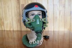 Original Fighter Pilot Flight Helmet + Oxygen Mask YM-9915G