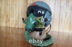 Original Fighter Pilot Flight Helmet + Oxygen Mask YM-9915G