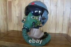 Original Fighter Pilot Flight Helmet + Oxygen Mask YM9915G