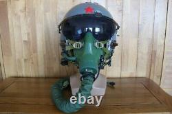 Original Fighter Pilot Flight Helmet + Oxygen Mask YM9915G