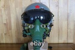 Original Fighter Pilot Flight Helmet + Oxygen Mask YM9915G