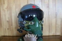 Original Fighter Pilot Flight Helmet + Oxygen Mask YM9915G