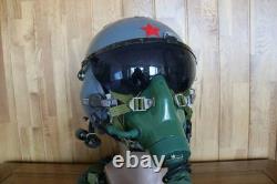 Original Fighter Pilot Flight Helmet + Oxygen Mask YM9915G