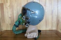 Original Fighter Pilot Flight Helmet + Oxygen Mask YM9915G