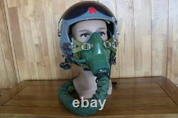 Original Fighter Pilot Flight Helmet + Oxygen Mask YM9915G