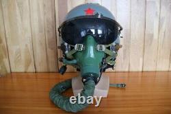 Original Fighter Pilot Flight Helmet, Oxygen Mask Ym-9915G