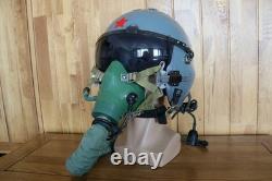 Original Fighter Pilot Flight Helmet, Oxygen Mask Ym-9915G