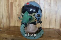 Original Fighter Pilot Flight Helmet, Oxygen Mask Ym-9915G