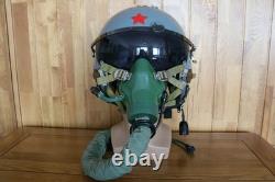 Original Fighter Pilot Flight Helmet, Oxygen Mask Ym-9915G