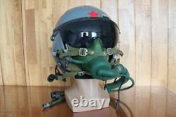 Original Fighter Pilot Flight Helmet, Oxygen Mask Ym-9915G