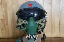 Original Fighter Pilot Flight Helmet, Oxygen Mask Ym-9915G