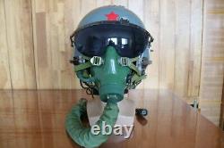 Original Fighter Pilot Flight Helmet, Oxygen Mask Ym-9915g