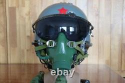 Original Fighter Pilot Flight Helmet, Oxygen Mask Ym-9915g