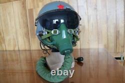 Original Fighter Pilot Flight Helmet, Oxygen Mask Ym-9915g