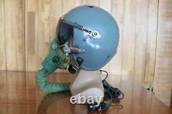 Original Fighter Pilot Flight Helmet, Oxygen Mask Ym-9915g