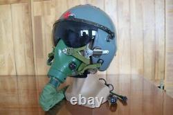 Original Fighter Pilot Flight Helmet, Oxygen Mask Ym-9915g