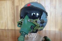 Original Fighter Pilot Flight Helmet, Oxygen Mask Ym-9915g