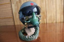 Original Fighter Pilot Flight Helmet Sunvisor, Oxygen Mask Ym-9915g