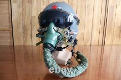 Original Fighter Pilot Flight Helmet Sunvisor, Oxygen Mask Ym-9915g