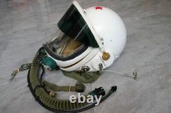 Original High Altitude Fighter Pilot Flight Helmet, Pull Down Sunvisor