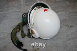 Original High Altitude Fighter Pilot Flight Helmet, Pull Down Sunvisor