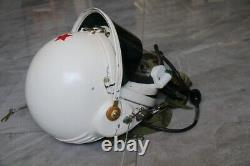 Original High Altitude Fighter Pilot Flight Helmet, Pull Down Sunvisor