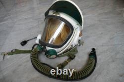 Original High Altitude Fighter Pilot Flight Helmet, Pull Down Sunvisor, fly suit