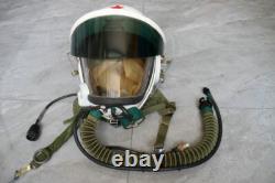 Original High Altitude Fighter Pilot Flight Helmet, Pull Down Sunvisor, fly suit
